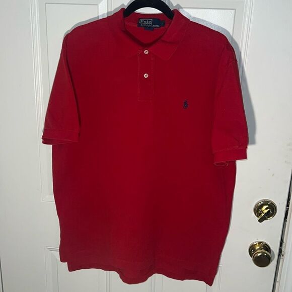 Polo Ralph Lauren Shirt Red Blue - Picture 1 of 6